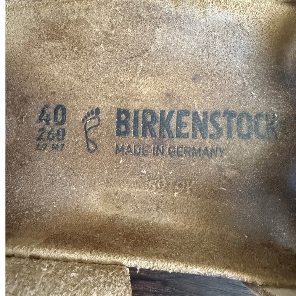 Birkenstock Taupe Triple-Buckle Slide Sandals - Picture 5 of 7